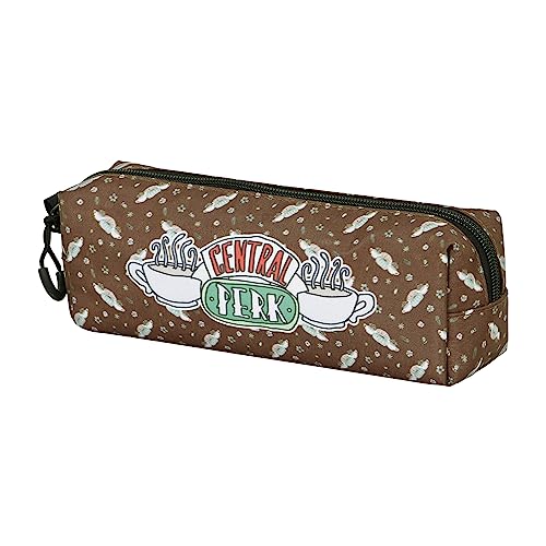 Friends Central Perk-Estuche Portatodo Cuadrado FAN 2.0, Marrón, 21 x 8 cm