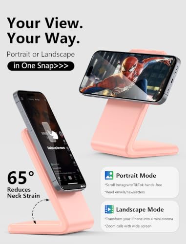 Image of Mag.Safe Charger - Magnetic Wireless Charger for iPhone 12-17, Pink
