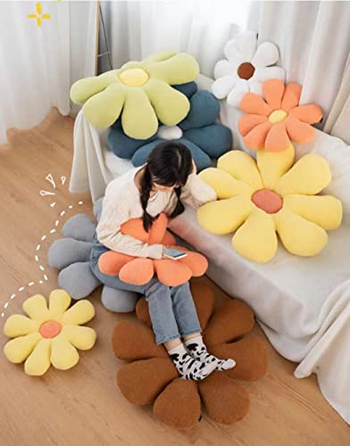 Hxiyan Flower Pillow Funny Cushion Floor Pillow Flower Cushion Seat Cushion Sofa Cushion Bed Pillow Car Cushion (19.6In, Brown) #TOP5