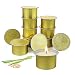 Amorxiao Citronella Outdoor Candles 12 Pack Citronella Duftkerze 120 Stunden lange Brenndauer, Outdoor-Kerzen für Garten, Camping, Reisen, Picknick, Pool, Familientreffen, Sommergeschenk