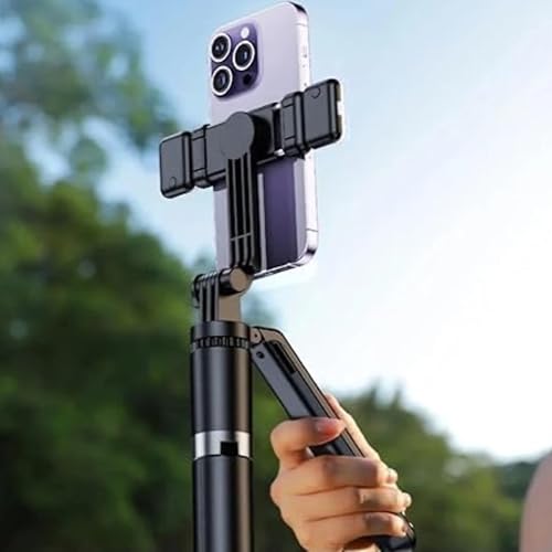 Image of LikeStar 1.7M Extendable Selfie Stick Tripod with Fill Light, Wireless Remote & Phone Holder - USB Rechargeable, Foldable & Compatible with iPhone & Android for Travel, Vlogging, and Live Streaming