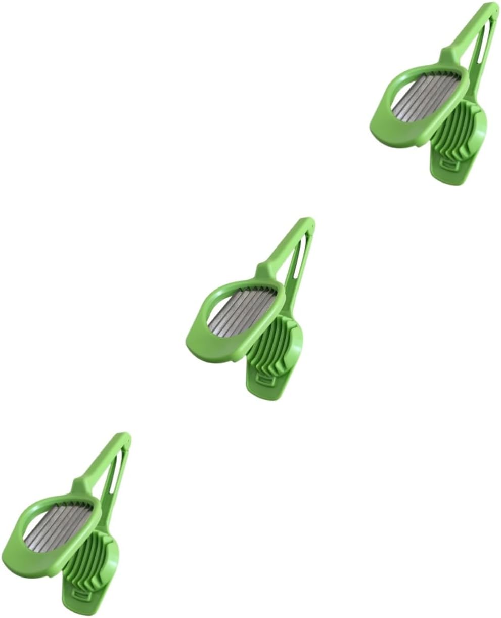 PRETYZOOM 3pcs Egg Slicer Cutter Tool Multipurpose Kitchen Gadget Plastic Slicer Kitchen Supplies