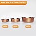 Neater Pet Brands Hammered Decorative Designer Bowls - Luxury Style Premium Dog and Cat Dishes (Small, Copper)