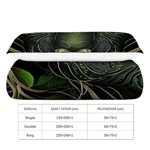 Housse de couette microfibre panthère noire haute qualité 135x200 - 4