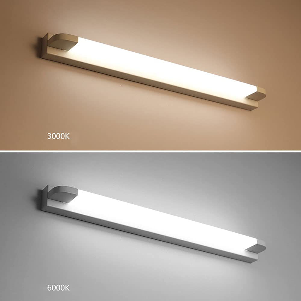 Lampade da toeletta minimaliste per il bagno Apparecchio di illuminazione per trucco a LED Sconce da parete in metallo, Lampade da parete moderne Luci Lampade da specchio per armadietto per bagno To