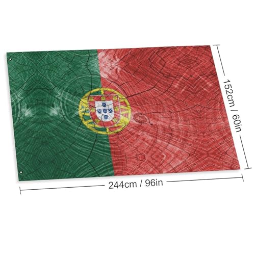 Bandera de madera de Portugal impresa con acabado de alta calidad 3