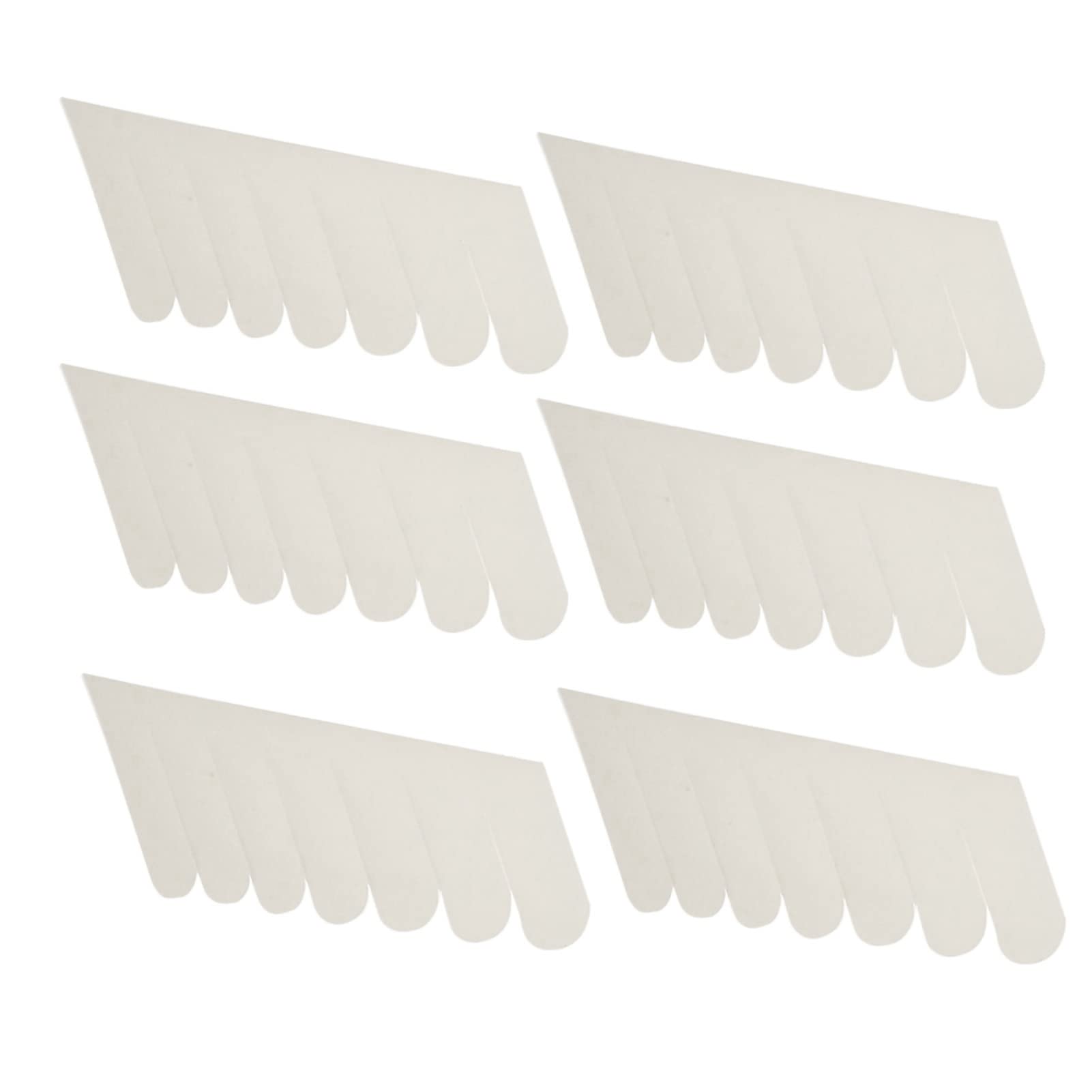 Renfort D'ongles en Soie, Parfait pour Réparer les Pointes D'ongles Cassées ou Endommagées, Confortable et Respirant, 6 Patchs Blancs pour Usage Professionnel ou Domestique