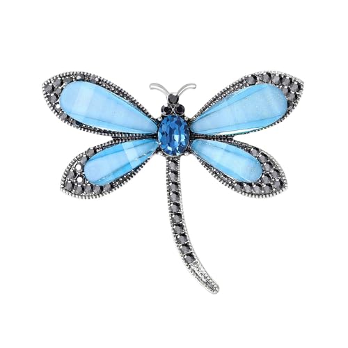 Image of Dragonfly Resin Brooch Lapel Pins for Women Girls Cute Elegant Animals Brooches for Dresses Suit Hat Bag Fashion Trendy Jewelry Ceremony Banquet Decoration