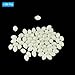 PATIKIL 4x3mm Glow Fishing Beads, 200Pcs Soft Plastic Oval Rubber Luminous Fishing Bait Eggs Rig Bead Tackle Lures Accessories with Storage Box, White