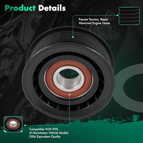 SCITOO 059903341A Idler Pulley Assembly 2011-2014 for Mercedes-Benz C180 2010-2014 for Mercedes-Benz C200 2000 2002-2009 for Mercedes-Benz C230 2001-2005 for Mercedes-Benz C240 by SCITOO - Image 2