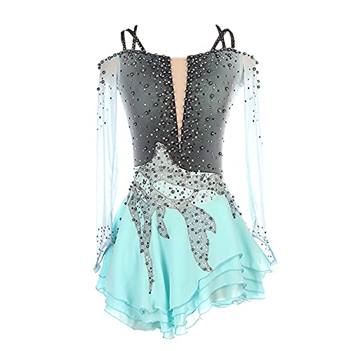 Liuhuo Ice Skating Competition Dress Girls Kids White Skate Performance Outfits #TOP26