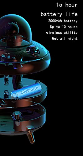 Faxiang Cool Mist Humidifier, 400Ml Desktop Ufo Humidifier,Cute Ufo Double Spray Humidifier With Colorful Lights,Adjustable Mist Modes, For Bedroom, Home, Office, Super Quiet #TOP7