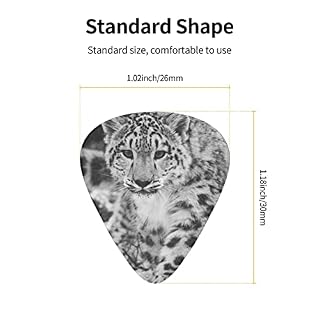 Ensemble de 12 médiators de guitare léopard des neiges pour guitare acoustique, guitare électrique, contrebasse, ukulélé - Les Beatles, Paul McCartney, John Lennon, RIngo Starr, George Harrison Ensemble de 12 médiators de guitare léopard des neiges pour guitare acoustique, guitare électrique, contrebasse, ukulélé – Image 4