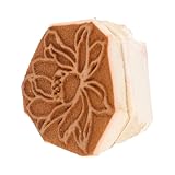 iplusmile 陶芸用スポンジスタンプ 4号蓮華模様 エンボス加工対応 クラフト装飾用 秋の植物柄スタンプ DIY絵付けと手作り陶器用