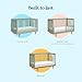 DaVinci Marley 3-in-1 Baby Crib Convertible to Toddler Bed & Daybed - Easy to Assemble Wooden Crib - GREENGUARD Gold Certified - 4 Adjustable Heights - Conversion Kit Sold Separately, Light Sage