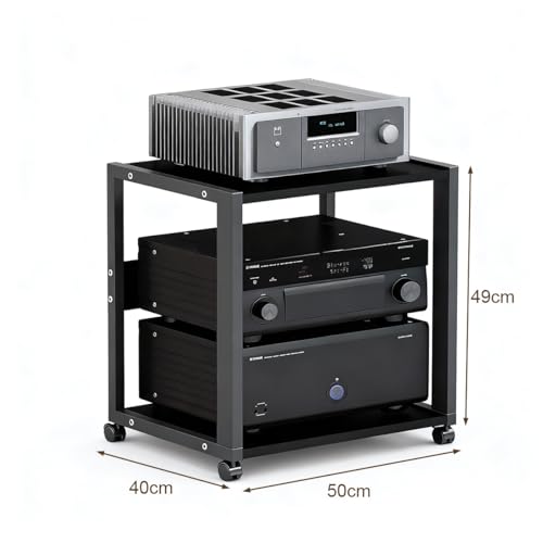 Meuble Chaine HiFi 2 niveaux et meuble de rangement pour salon moderne - 3