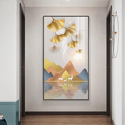 Peinture murale nordique pour salon moderne et décoration de bureau