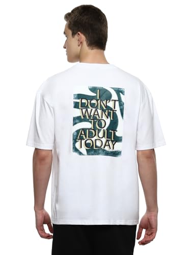 Image of hummel Steeze Men's Oversize Fit, Drop Shoulder Crew Neck Graphic Print Casual T-Shirt