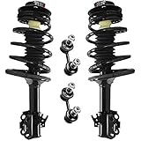 Detroit Axle - Front Struts w/Coil Spring + Sway Bars Replacement for 1995-1996 Toyota Avalon Camry...