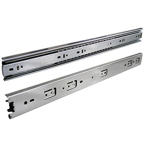 Pack of 10 Pairs with Installation Screws Included (22 Inches Full Extension Drawer Slides)(LSI)