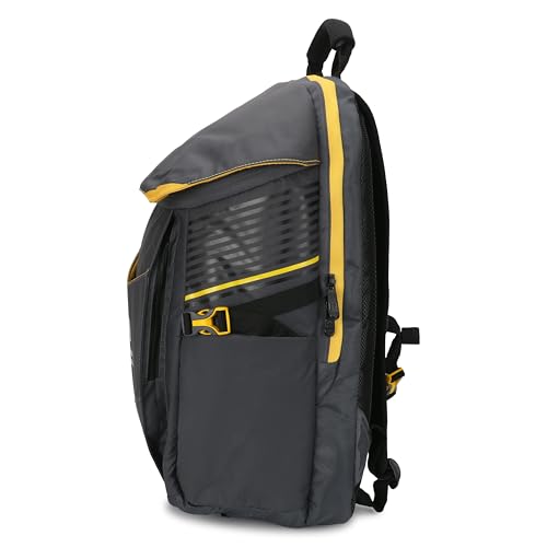 Image of SWISS MILITARY Dazzler 15.6 Inch Laptop Backpack with Unique Canopy Design, Quick Access Pockets, 26L Capacity, Durable EVA Moonlift Back Support, Organizer Compartment, Ventilated Mesh