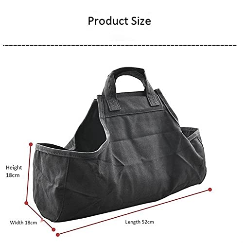 Brandhoutrekken Brandhout tas draagtas draagbare oxford doek open haard hout fornuis accessoires outdoor camp opbergtas… - Image 3