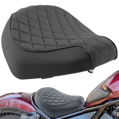 Cojín de asiento conductor impermeable y ergonómico para Rebel CMX1100 de cuero negro