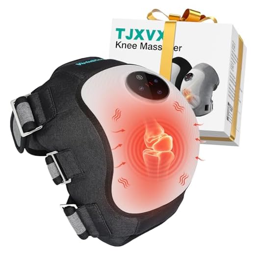 Masajeador de Rodilla Inalámbrico, Compresión de Aire y Calor, Vibración, 3 Niveles de Calor y 3 Modos de Masaje, Alivio para Dolor y Tensión de Articulaciones