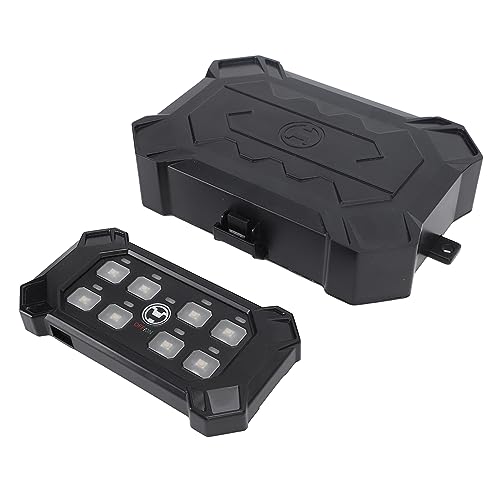 Panel de interruptores de 8 bandas de control táctil universal de alta resistencia en ABS