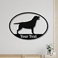 Labrador Retriever Metal Wall Art, Personalized Lab Dog Gifts, Custom Labrador Decor, House Number Sign, Welcome Plaque, Address Sign for Garden, Patio, Yard, Porch