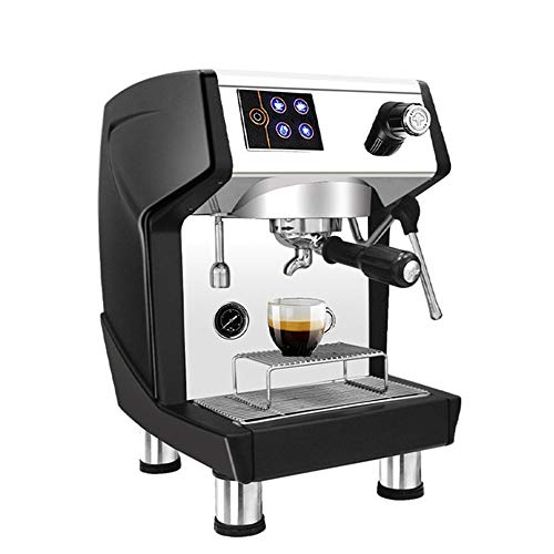 Kaffeemaschine, Kaffeemaschine Espresso Dual-Temperaturregelungstechnik Wasserpumpe Dampfschaumsystem Wassertank Edelstahl waschbar