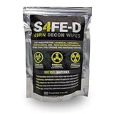 S4FE-D CBRN Decon Wipes Pouch - Ideal for all Surfaces, CBRN Safety Gear, and Firearms. Skin Safe Formula.