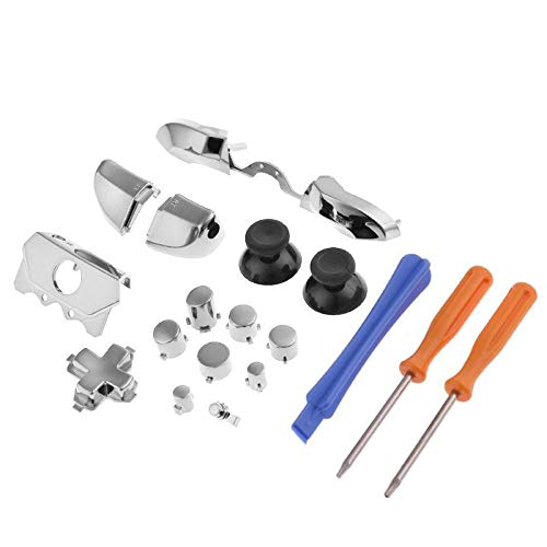 Image of for Xbox One Elite Replacement Full Buttons Bumper Triggers T6 T8 Screwfor Xbox One Controller with 3.5mm Jack (Chrome Silver)