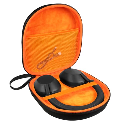 LVKAYCE Headphone Headset Case Compatible with JBL Tune 720BT/510BT/770NC Soundcore Anker Q20i/Q30/Q20 Sony WH-CH520/WH-CH720N BERIBES/KVIDIO/TOZO HT3 Hard Travel Carrying Headphone Case Orange