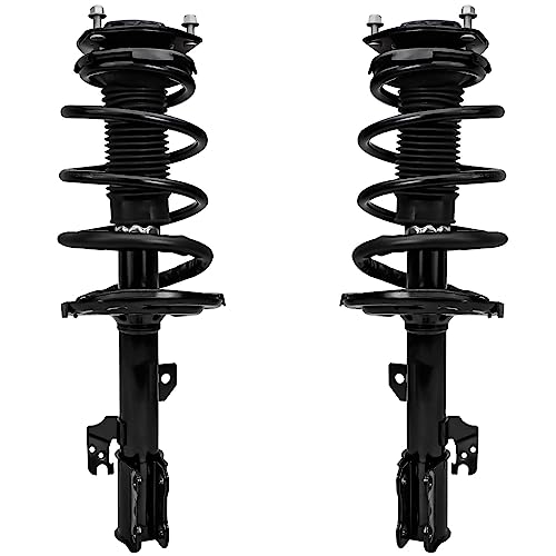 Image of Detroit Axle - Struts Shocks Kit for Toyota 2007-2010 Sienna 2 Front Struts with Coil Spring Assembly 2 Rear Shock Absorbers Assembly 2008 2009 Replacement Suspension Kit