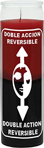 Indio 7 Day Candle 2 Color Reversible- Red Black