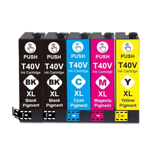 Cartouches T40V T40V1 T40V2 T40V3 T40V4 compatibles traceur SC T5170M T3170M T2170 encre noire couleur