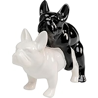 Kare Design Deko Figur Graffiti Dog, Gold/Bunt, Hund, handgefertigt, Unikat, Tier Design, Deko Objekt fürs Wohnzimmer, für Regale, Geschenkidee, 20x10x13 cm (H/B/T