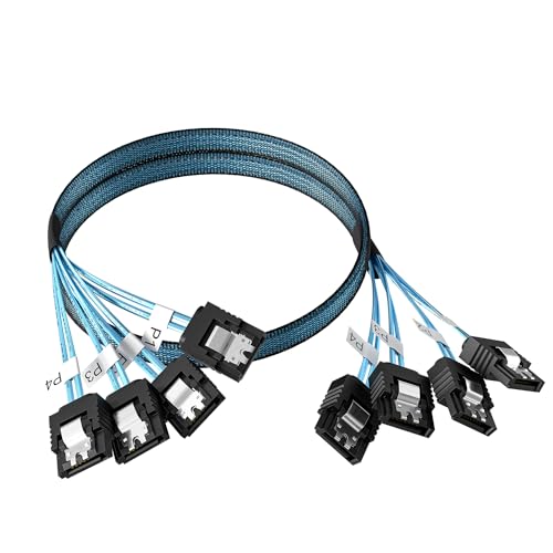 OIKWAN SATA-III Cable, 4Pcs/Set 6Gb/s -SATA Cable, 7pin Flexible SATA Cable, Straight SATA Data Cable Replacement for Bitcoin Computer-Server CD DVD Drives Raid HDD-SSD Data Cable (3.3FT) by OIKWAN - Image 7