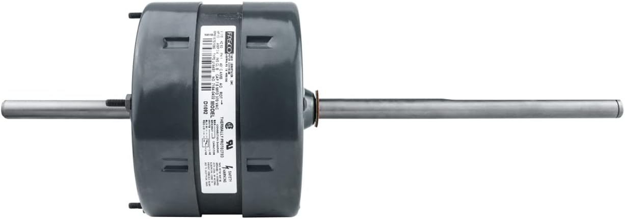Fasco Motors D1092 RV Motor | 1/3 HP 115V 1675 RPM 2-speed RV Air Conditioner Motor (7184-0156, 7184-0432, 1468-3069)