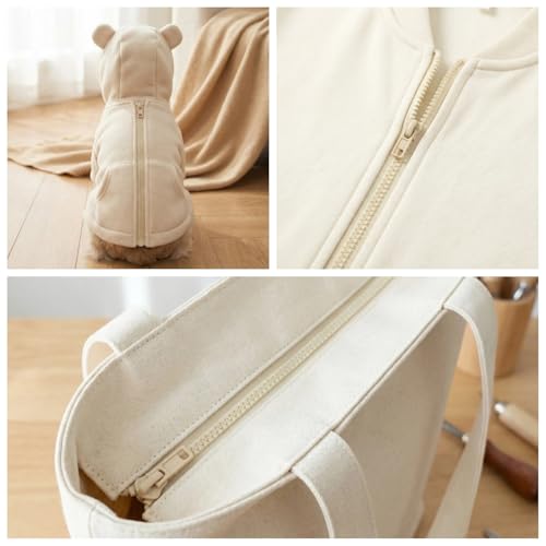 Image of MebuZip 2PCS #5 5 Inch Separating Jacket Zippers Resin Zipper Molded Plastic Zippers Bulk for Sewing Coat Jackets Clothes (Beige)