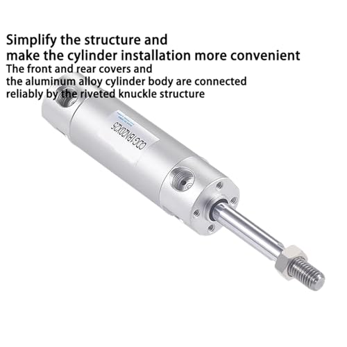 Vérin pneumatique CDG1BN63 mini cylindre de guidage pour injecteuse - 6