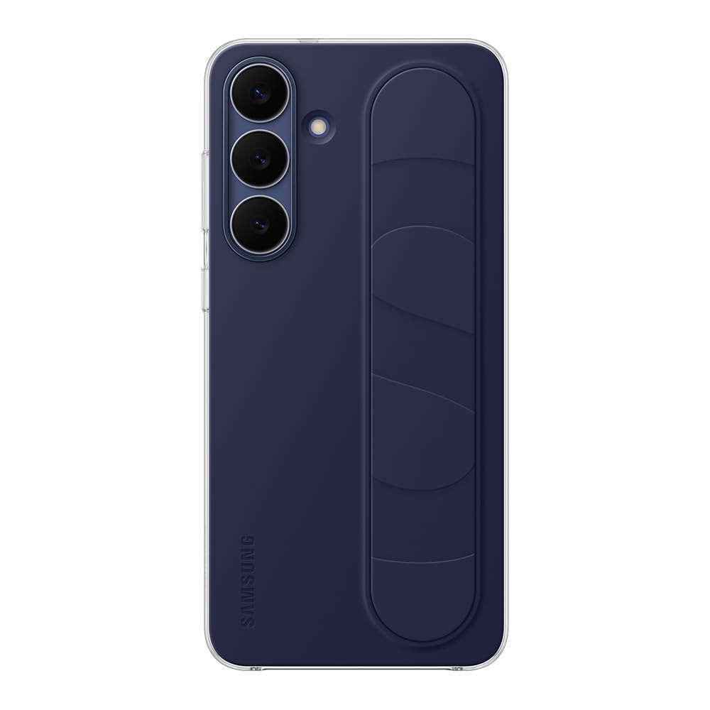 Samsung Galaxy S25 FE Standlı Kordonlu Silikon Kılıf, Lacivert