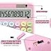 UPIHO Pink Calculator, Standard Calculator 12 Digit with Large LCD Display and Big Buttons,Pink Office Accessories for Women Desk, Cute for Office,School, Home, Business(Colorful Pink)