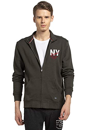 Image of Van Heusen Men's Cotton High Neck Sweatshirt