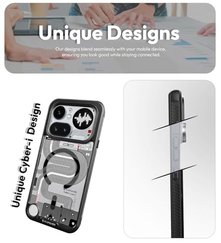 Image of KAPAVER Cyber-i Edition Case for Nothing Phone 4a Pro MagSafe, Magnetic | Nothing Phone 4a Pro Back Cover (Mag-X Cyber-i)