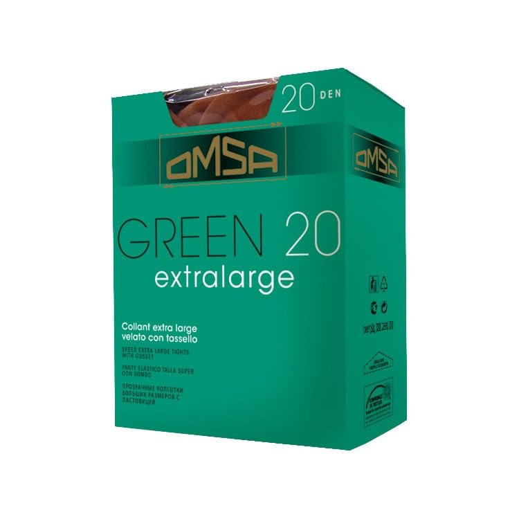  Omsa Collant velato Green 20 denari (7, Castoro)