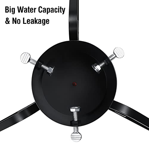 Esplorilo Christmas Tree Stand For Live Tree, Sturdy Metal Tree Stand For Real Christmas Tree 4.5 To 7.5 Ft, Christmas Tree Base For Real Tree, Black #TOP2