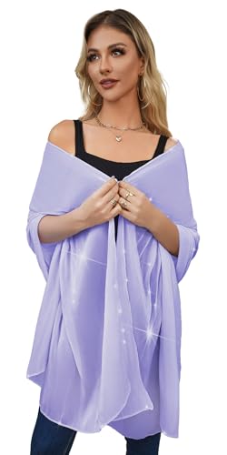 REEMONDE Shawl Wraps for Women Shine Chiffon Shawls Hijab Scarf Sarong Bridal Wedding Wraps Shawls for Evening Dresses