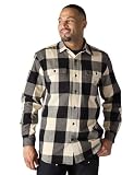 Carhartt Camisa a Cuadros de Franela Pesada de Ajuste Holgado y Manga Larga para Hombre, Small